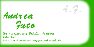 andrea futo business card